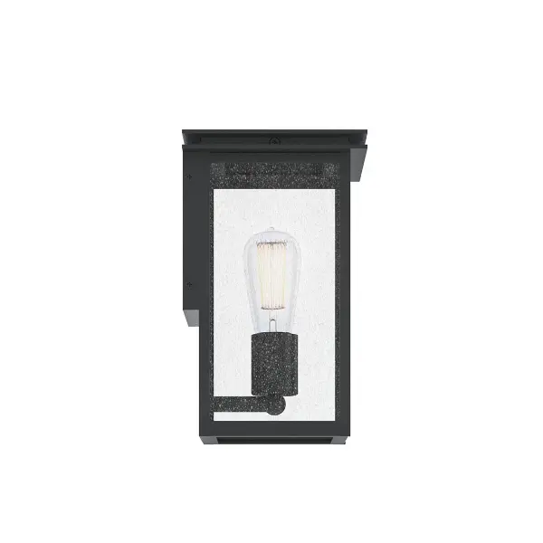 Charming Farmhouse-Style Outdoor Wall Light with Seeded Glass - Image 4