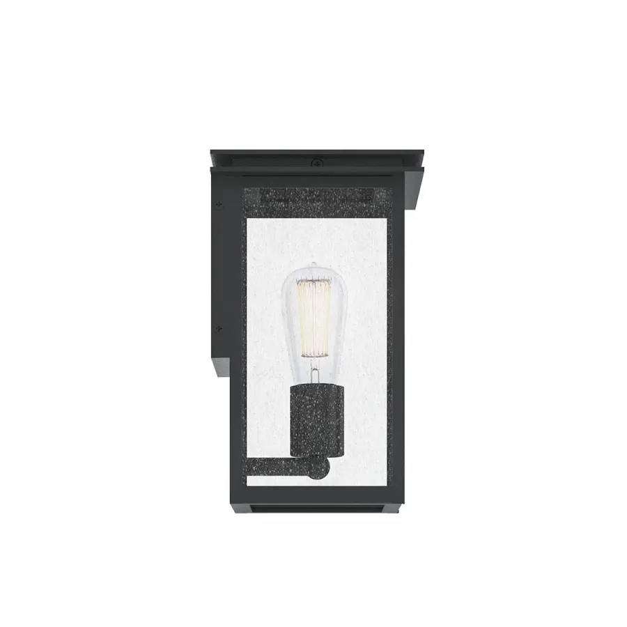 Charming Farmhouse-Style Outdoor Wall Light with Seeded Glass - Image 4