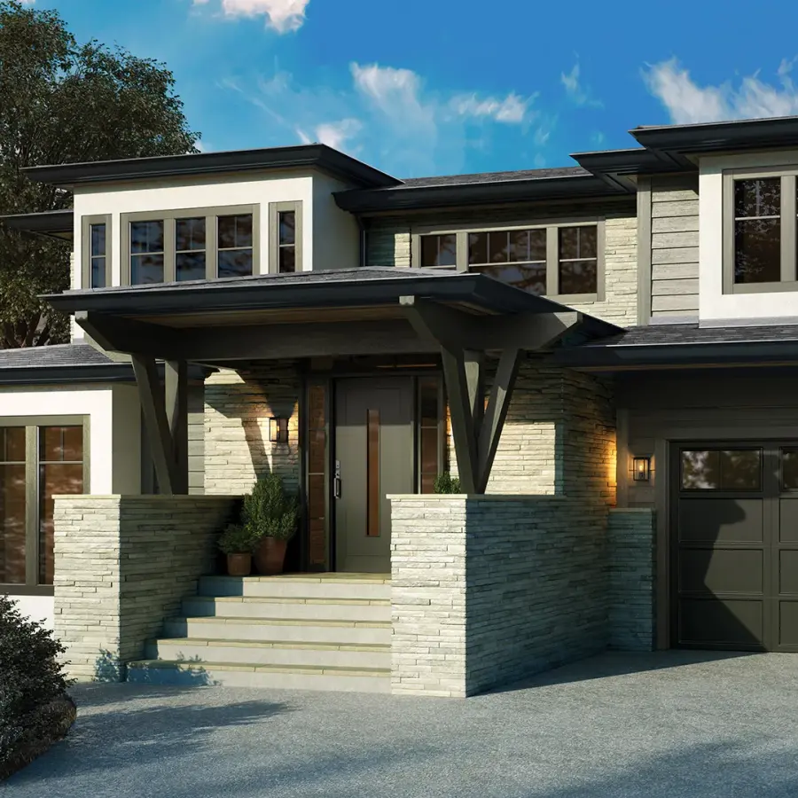 Charming Farmhouse-Style Outdoor Wall Light with Seeded Glass - Image 7