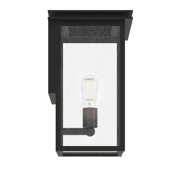 Charming Farmhouse-Style Outdoor Wall Light with Seeded Glass - Image 4