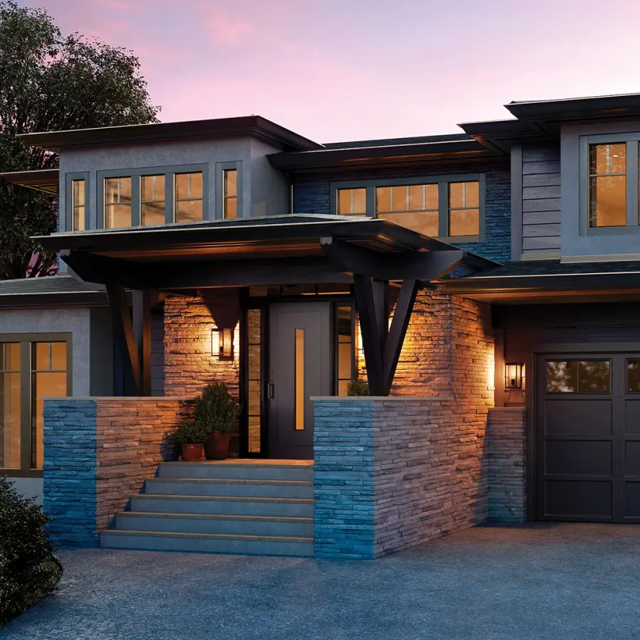 Charming Farmhouse-Style Outdoor Wall Light with Seeded Glass - Image 10