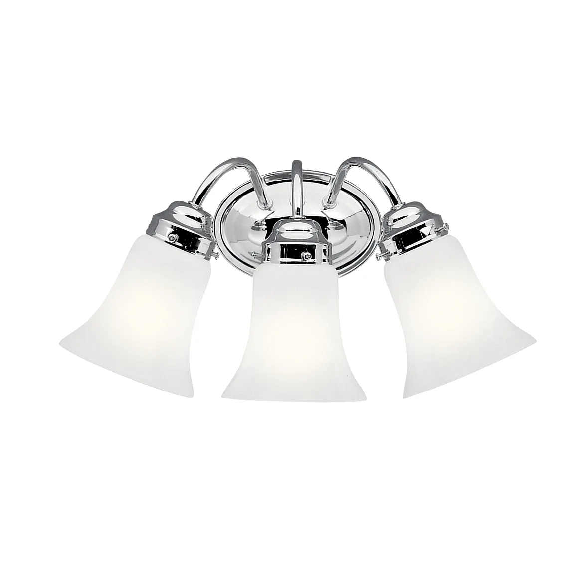 Three Light Bath Vanity in Chrome