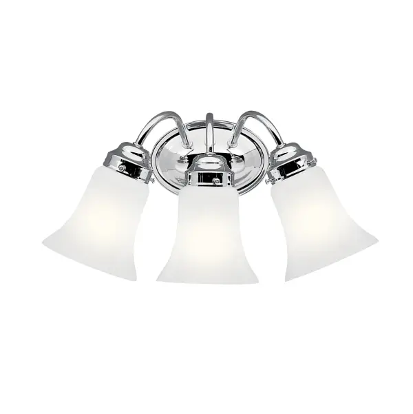Three Light Bath Vanity in Chrome