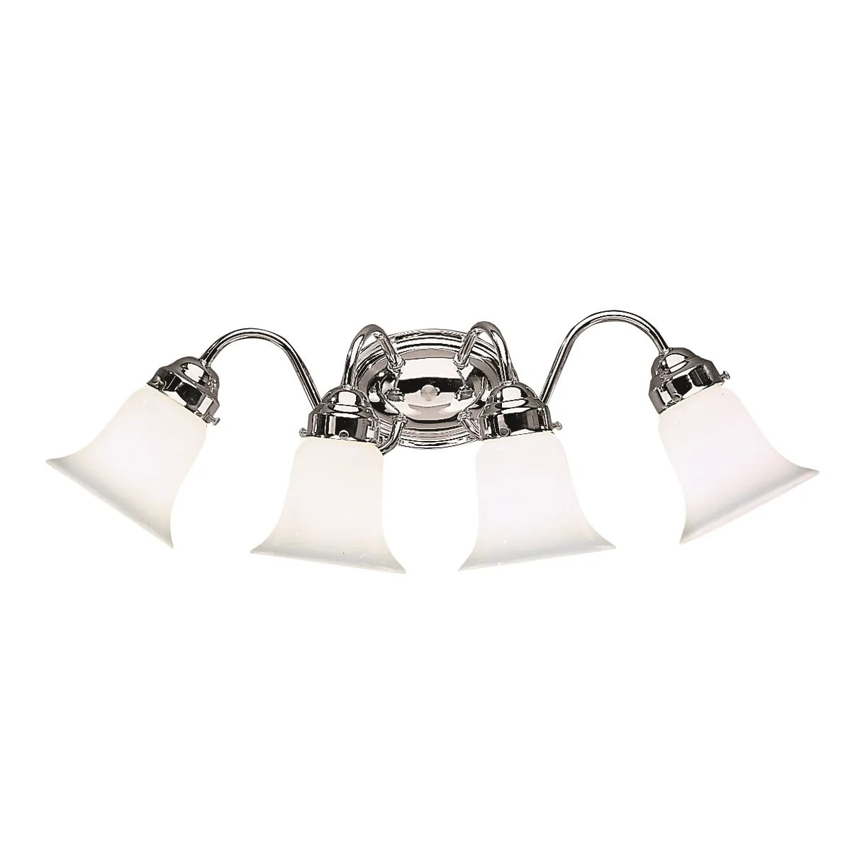 Four Light Bath Vanity in Chrome