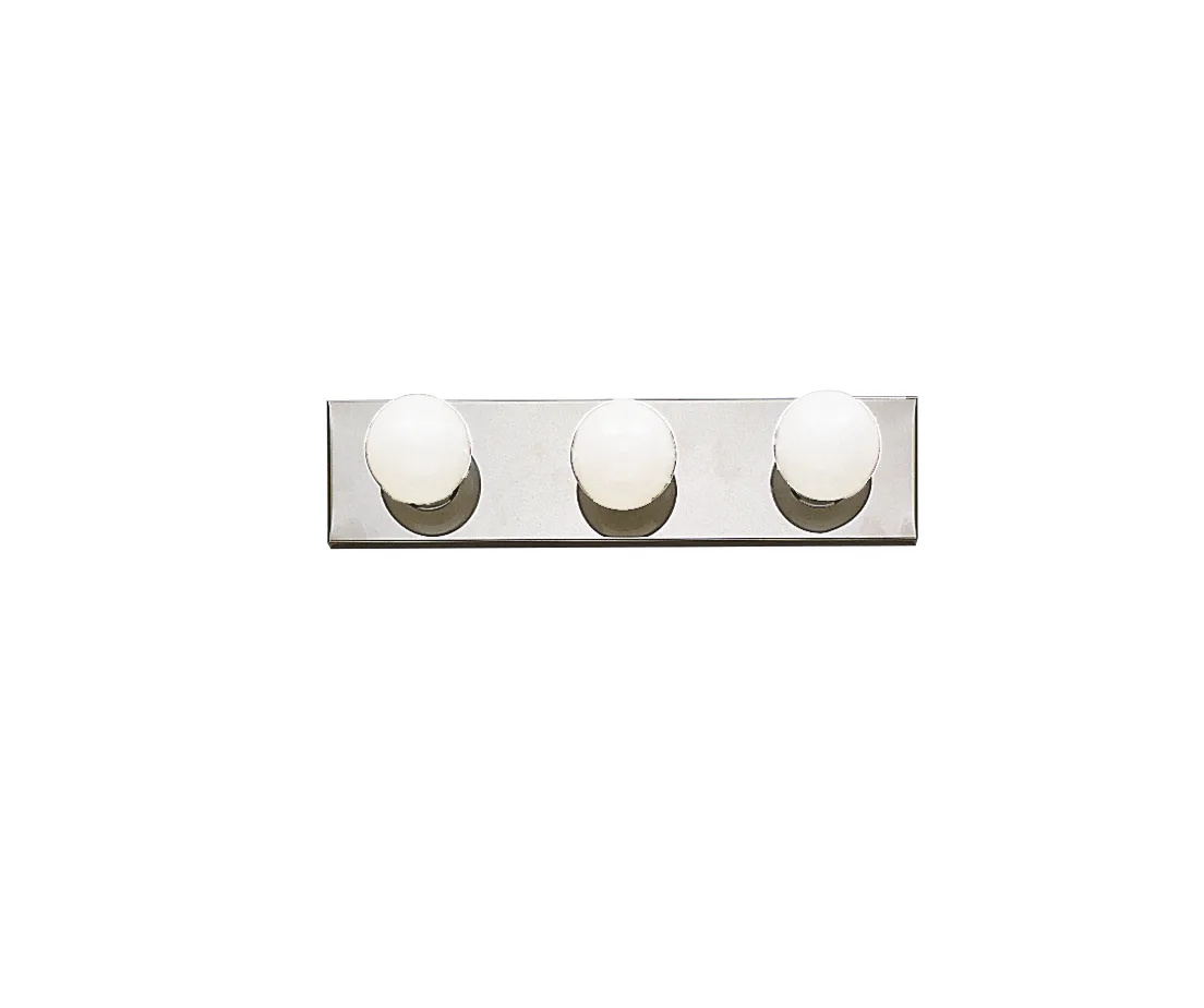 Three Light Linear Bath in Chrome