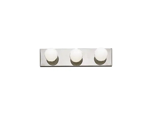 Three Light Linear Bath in Chrome