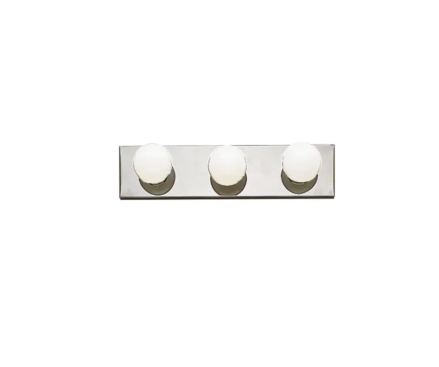 Three Light Linear Bath in Chrome