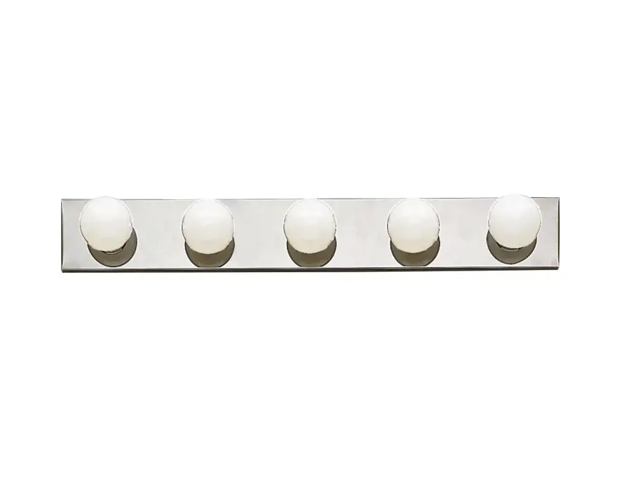 Five Light Linear Bath in Chrome