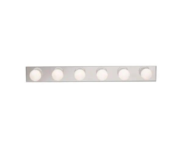 Six Light Linear Bath in Chrome