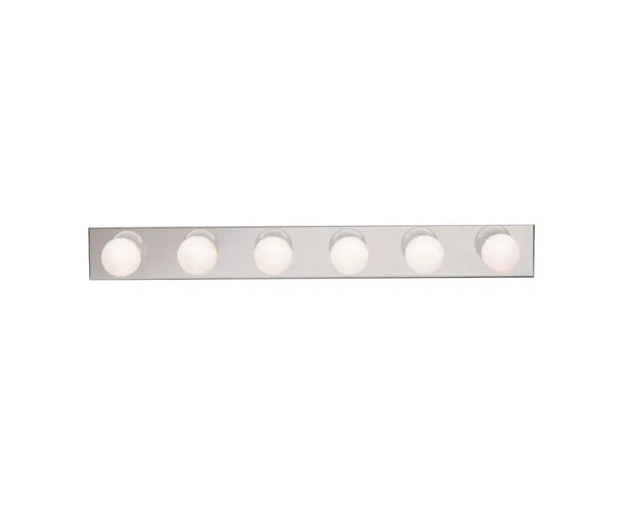Six Light Linear Bath in Chrome