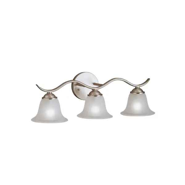Dover 3-Light Bath Vanity in Brushed Nickel
