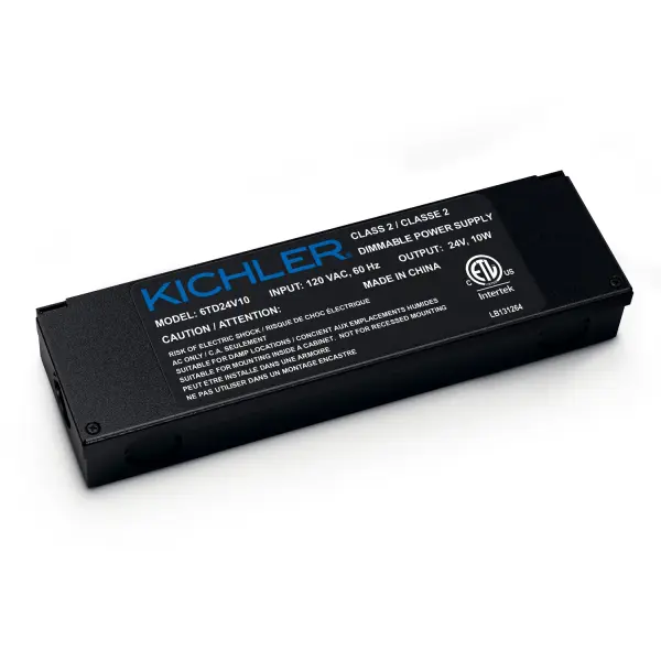 24V 10W LED Power Supply in Textured Black
