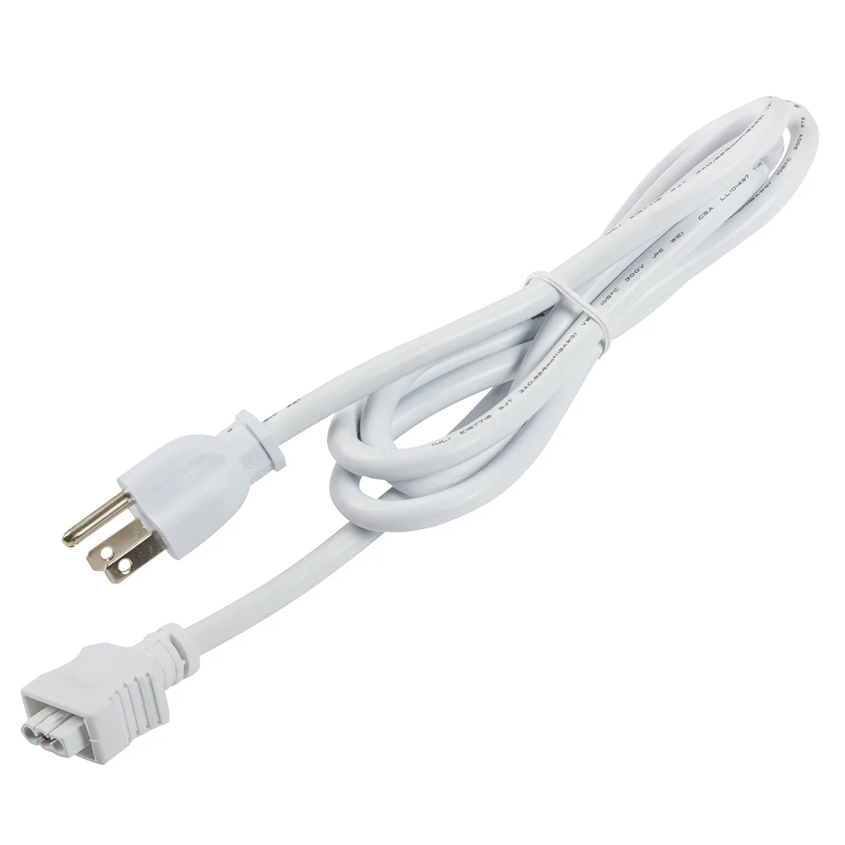 Under Cabinet 3-Prong Power Cord - White
