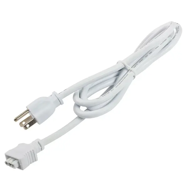 Under Cabinet 3-Prong Power Cord - White