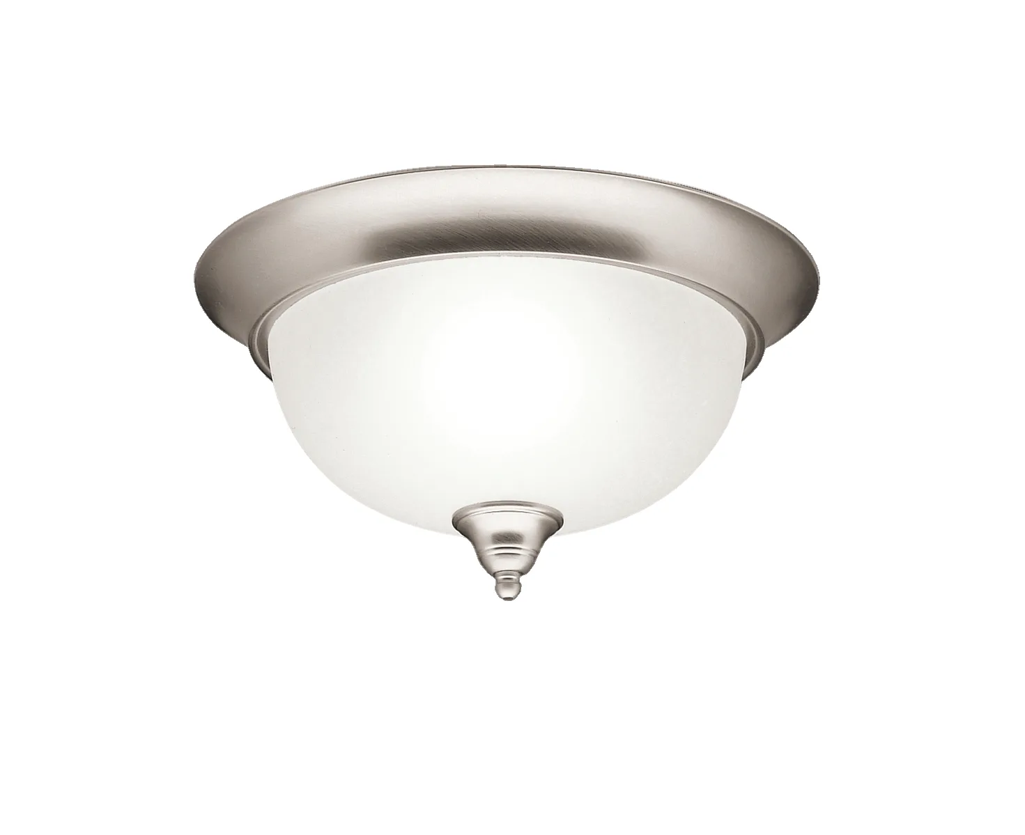 Dover Two Light Flush Mount in Brushed Nickel