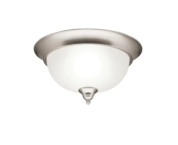 Dover Two Light Flush Mount in Brushed Nickel