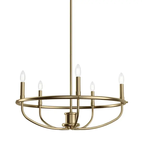 Bethel 5-Light Chandelier in Classic Bronze - Image 1