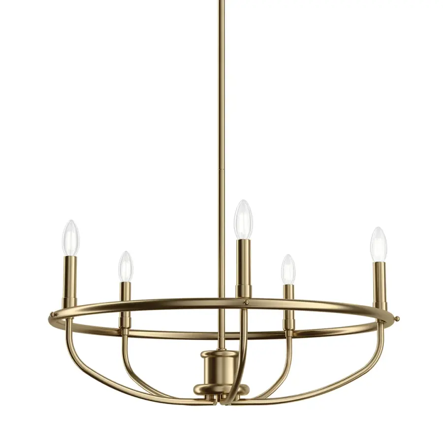 Bethel 5-Light Chandelier in Classic Bronze - Image 1