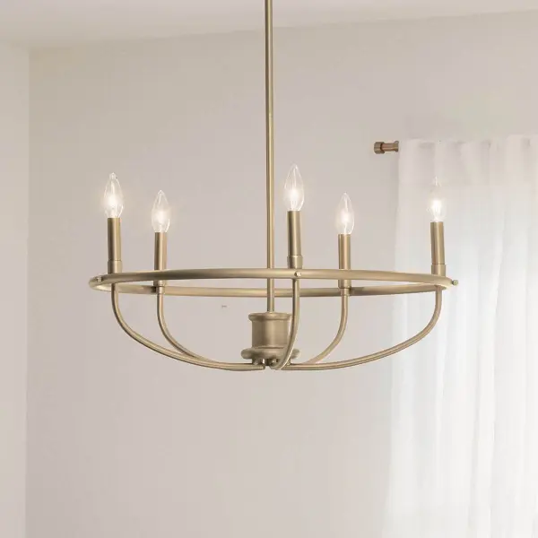 Bethel 5-Light Chandelier in Classic Bronze - Image 5