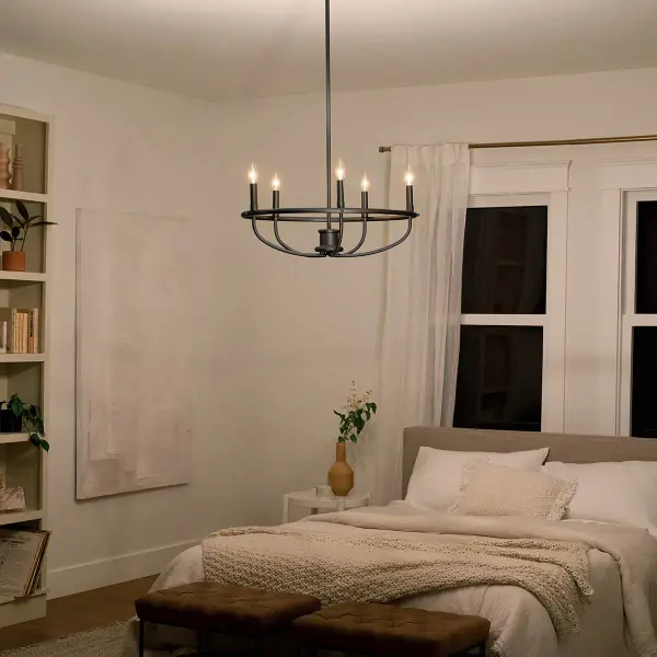 Bethel 5-Light Chandelier in Black - Image 7