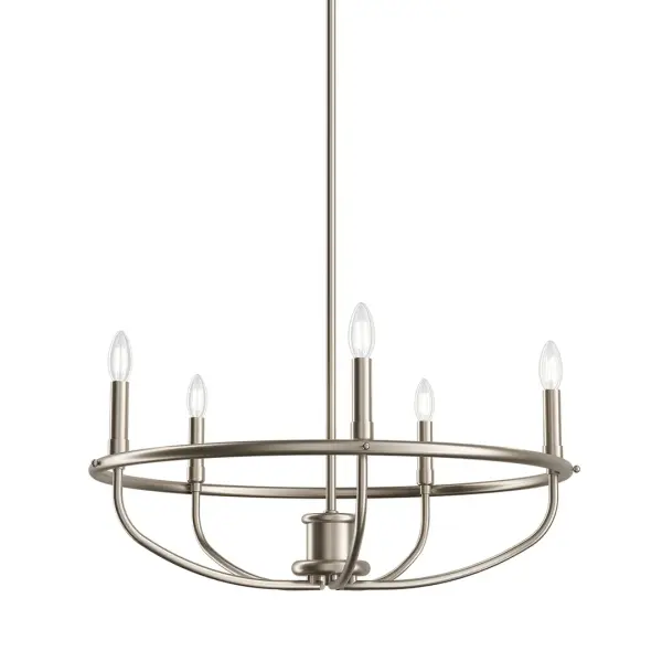 Bethel 5-Light Chandelier in Brushed Nickel - Image 1