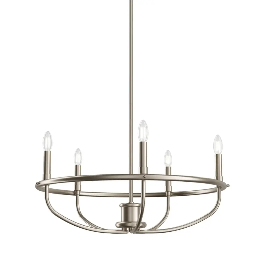 Bethel 5-Light Chandelier in Brushed Nickel - Image 1
