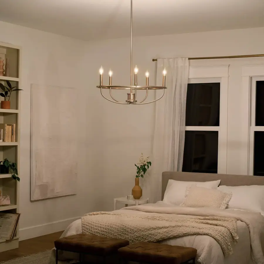 Bethel 5-Light Chandelier in Brushed Nickel - Image 7