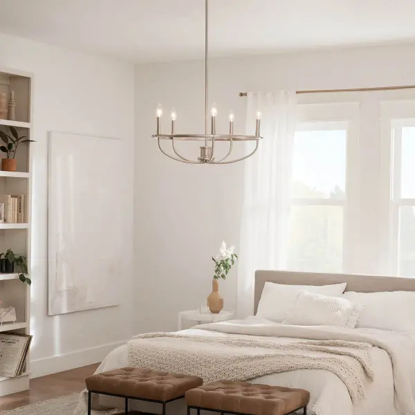Bethel 5-Light Chandelier in Brushed Nickel - Image 8
