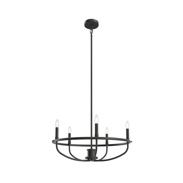Bethel 5-Light Chandelier in Black - Image 2