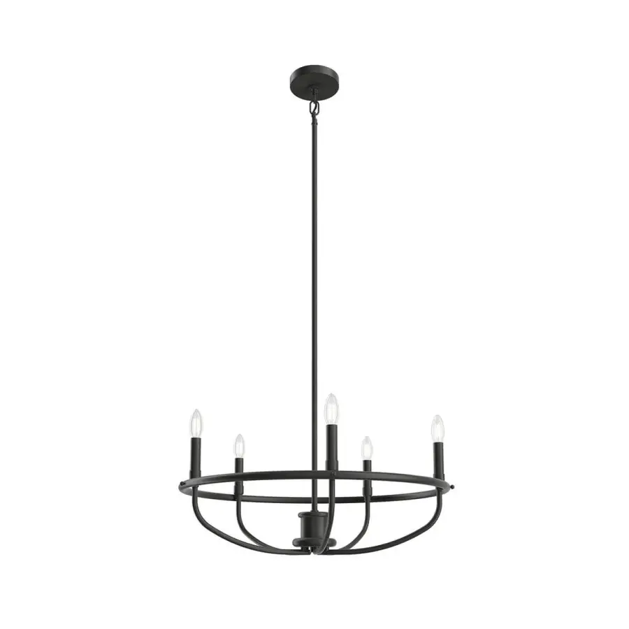 Bethel 5-Light Chandelier in Black - Image 2