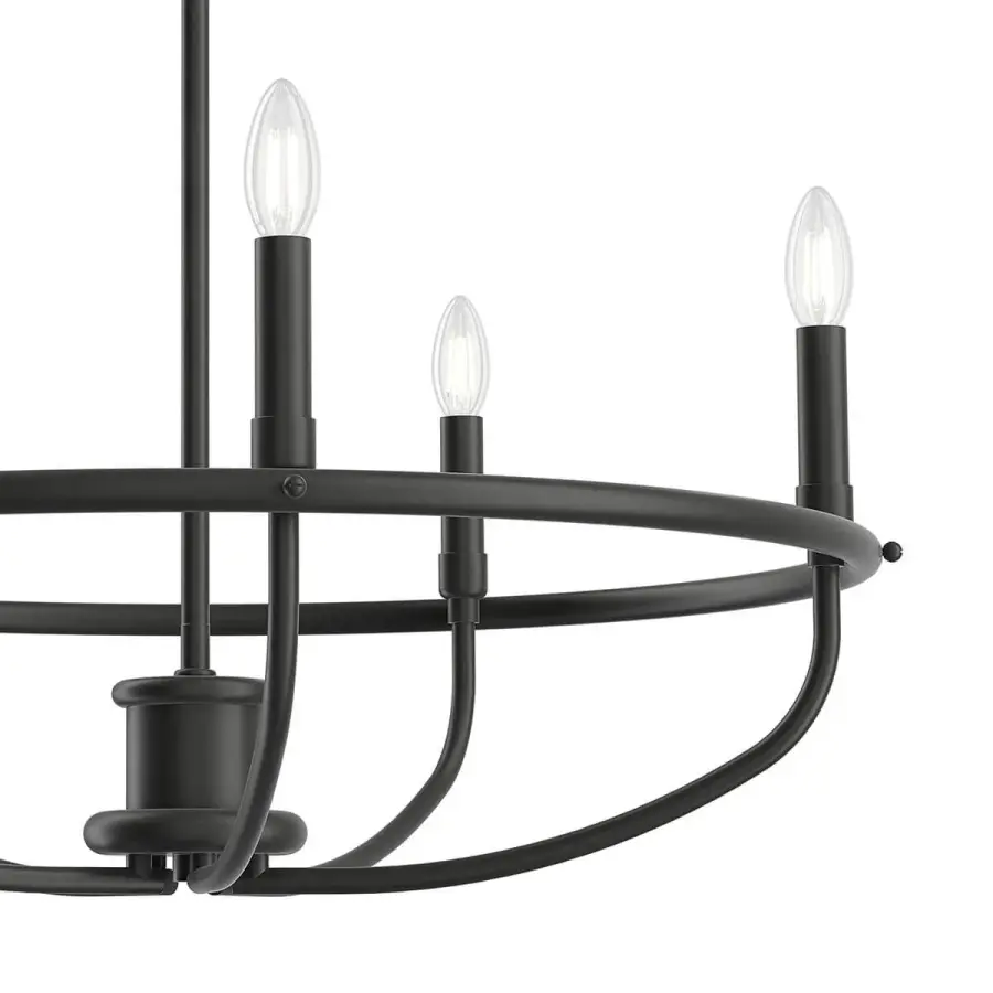 Bethel 5-Light Chandelier in Black - Image 3