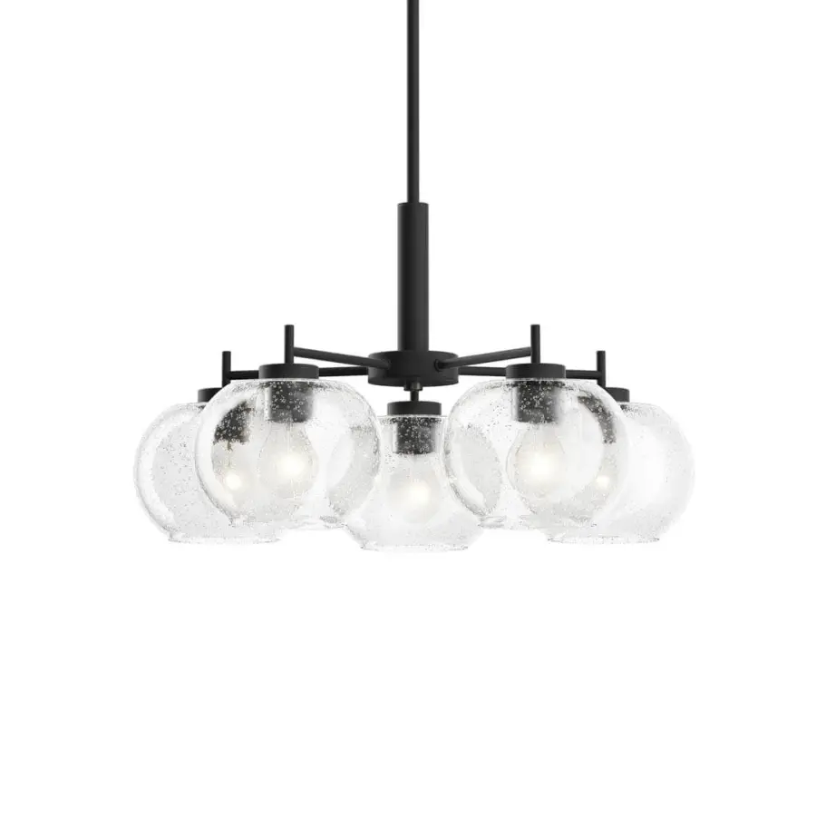 Anamaya 5-Light Chandelier with Seeded Glass - Image 1