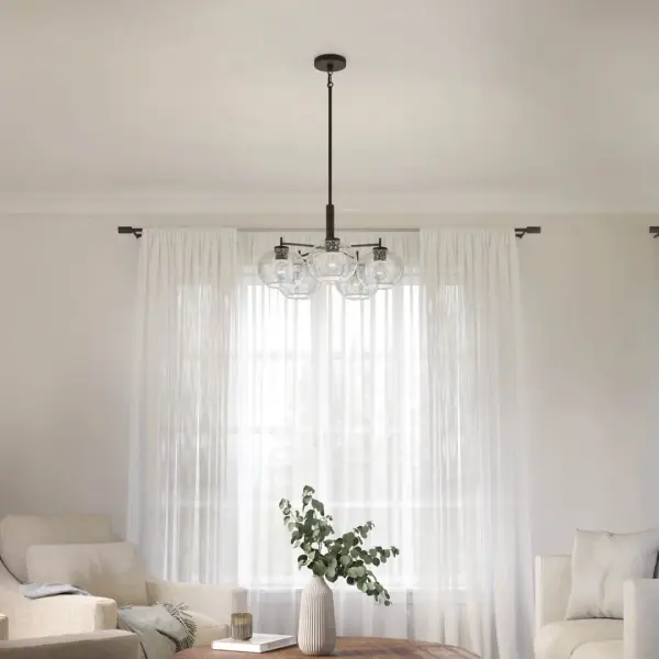 Anamaya 5-Light Chandelier with Seeded Glass - Image 6
