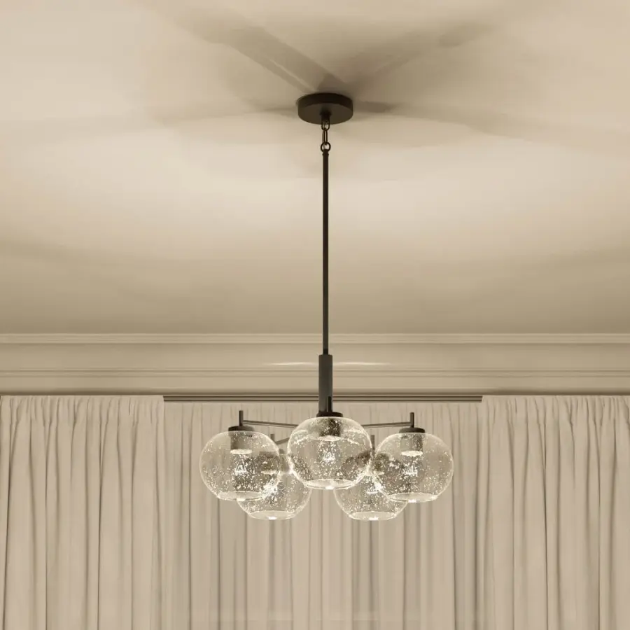 Anamaya 5-Light Chandelier with Seeded Glass - Image 8
