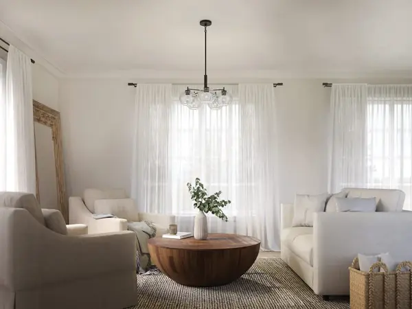 Anamaya 5-Light Chandelier with Seeded Glass - Image 9