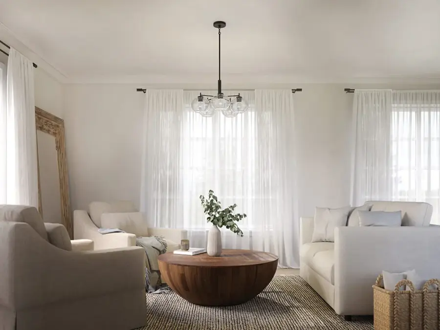 Anamaya 5-Light Chandelier with Seeded Glass - Image 9