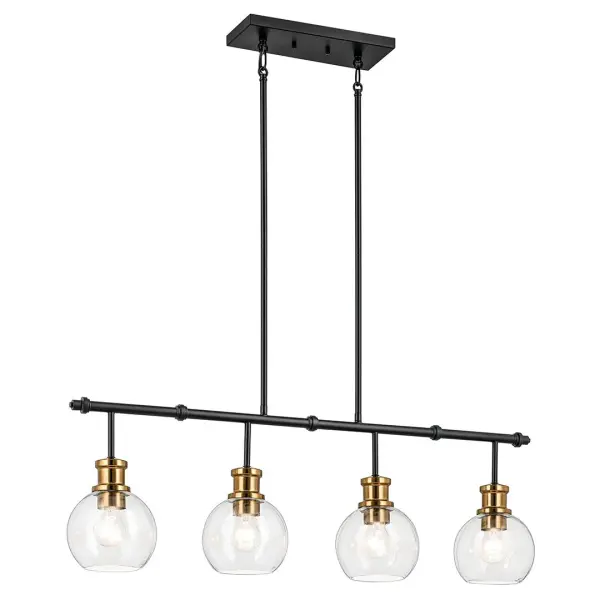 Clove 4-Light Linear Chandelier - Image 2