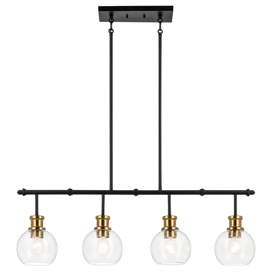 Clove 4-Light Linear Chandelier - Image 4