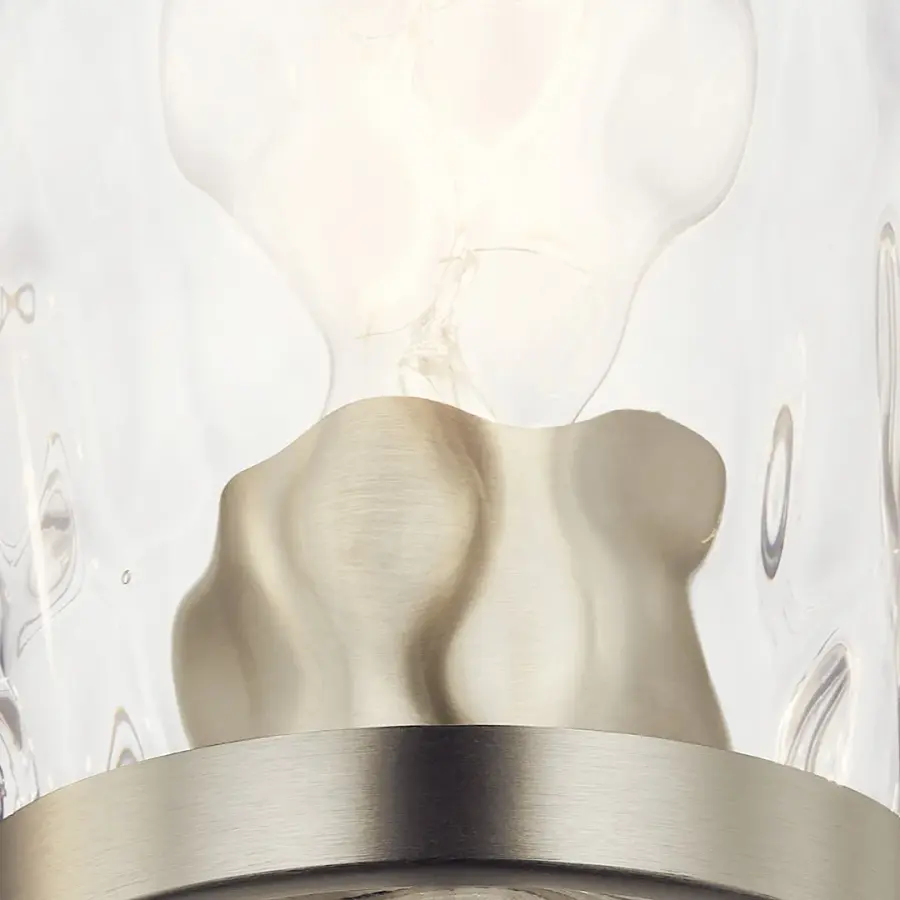 Elegant Coastal-Inspired Chandelier with Water Glass Shades - Image 7