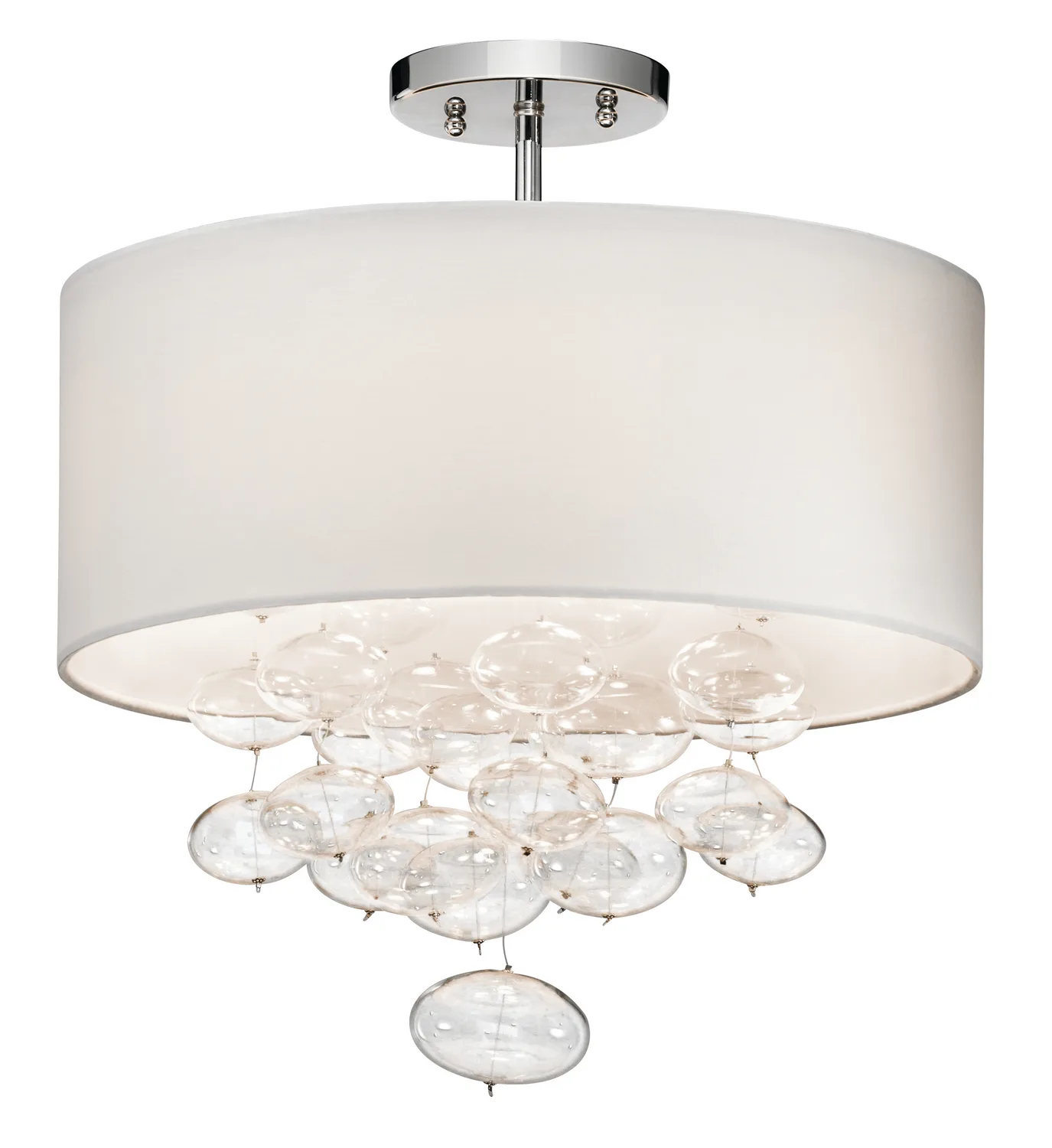 Piatt 3-Light Semi-Flush Mount in Chrome