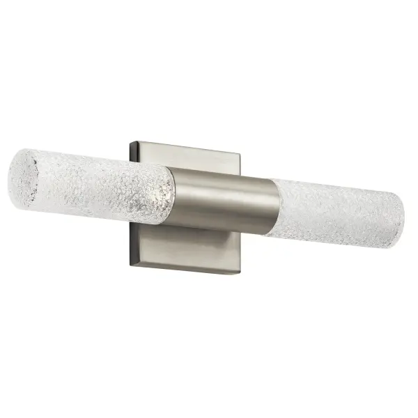 Glacial LED Wall Sconce in Brushed Nickel