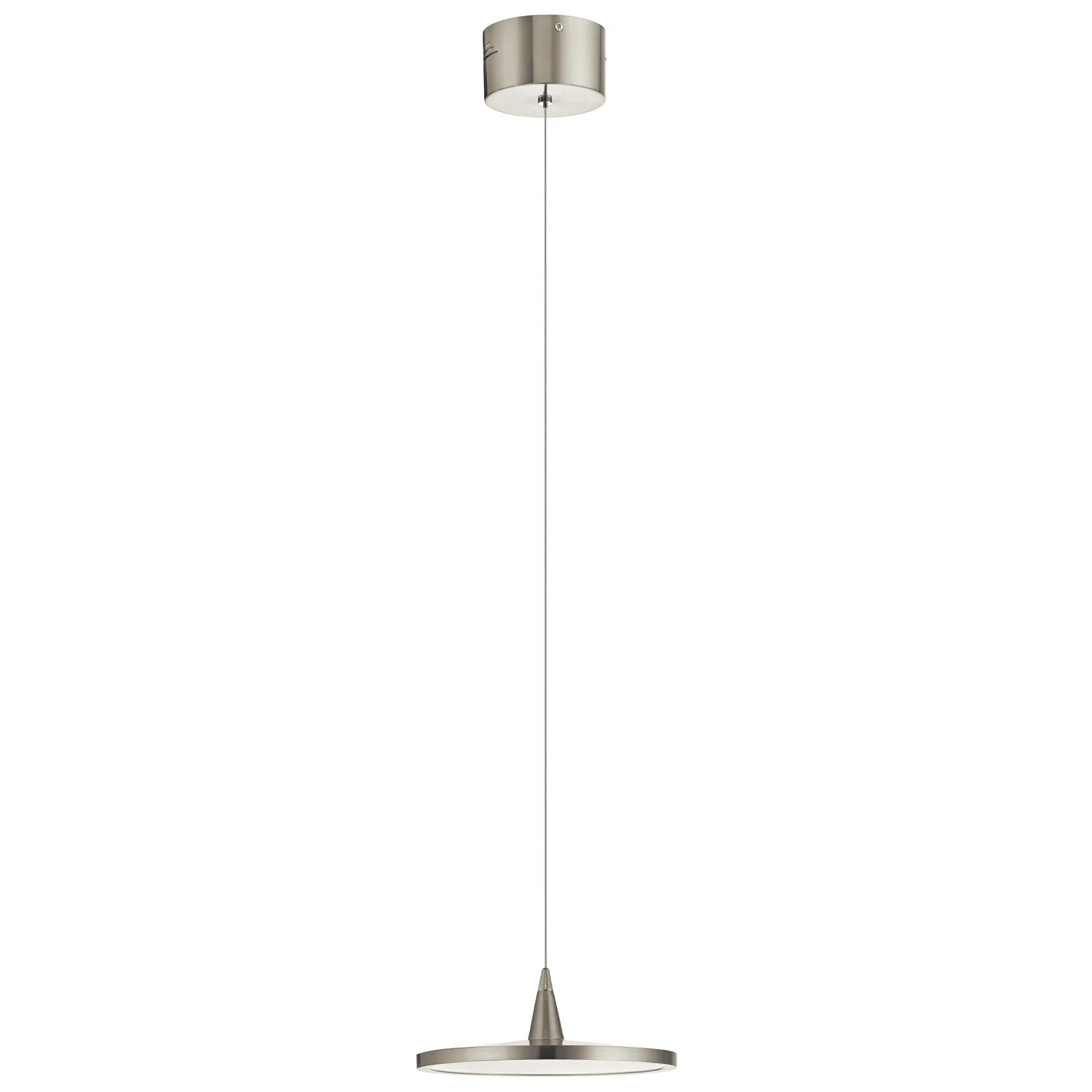 Jeno LED Mini Pendant in Brushed Nickel