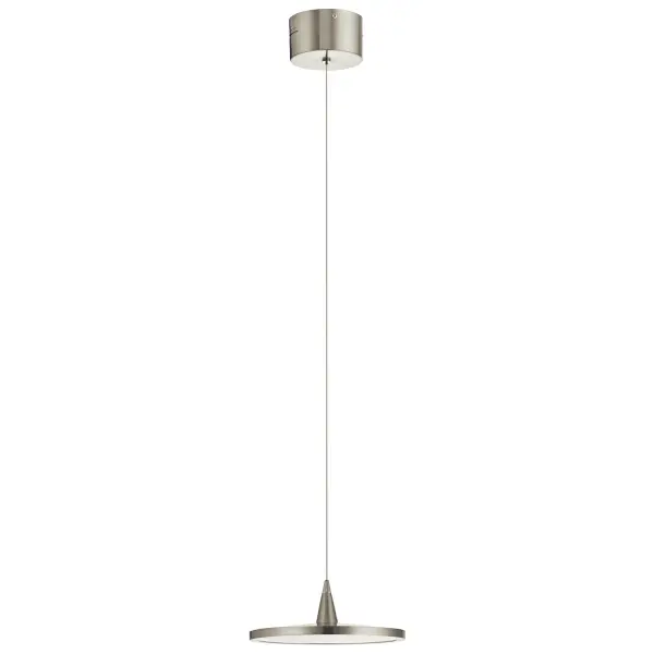 Jeno LED Mini Pendant in Brushed Nickel