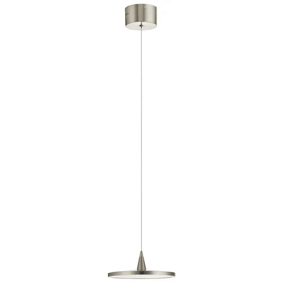 Jeno LED Mini Pendant in Brushed Nickel