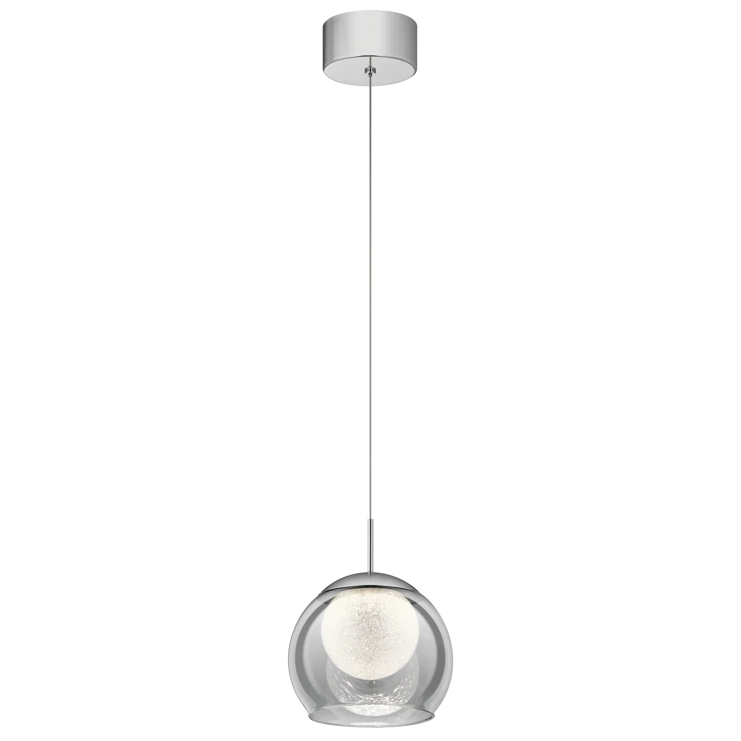 Lexi LED Mini Pendant in Chrome