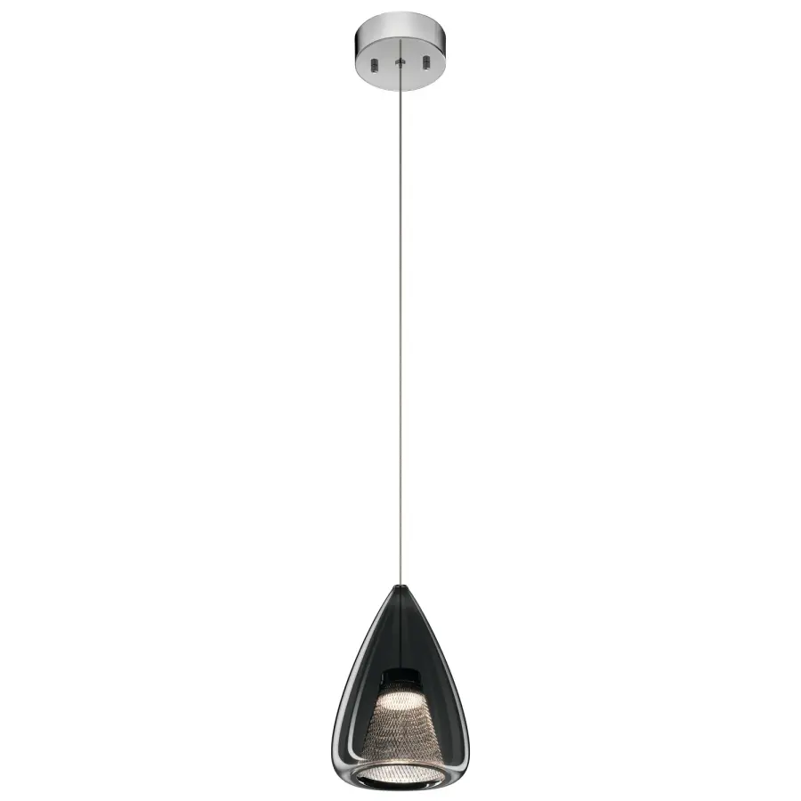Zin LED Mini Pendant in Chrome
