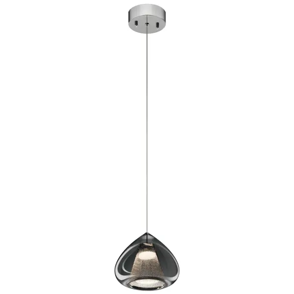 Zin LED Mini Pendant in Chrome