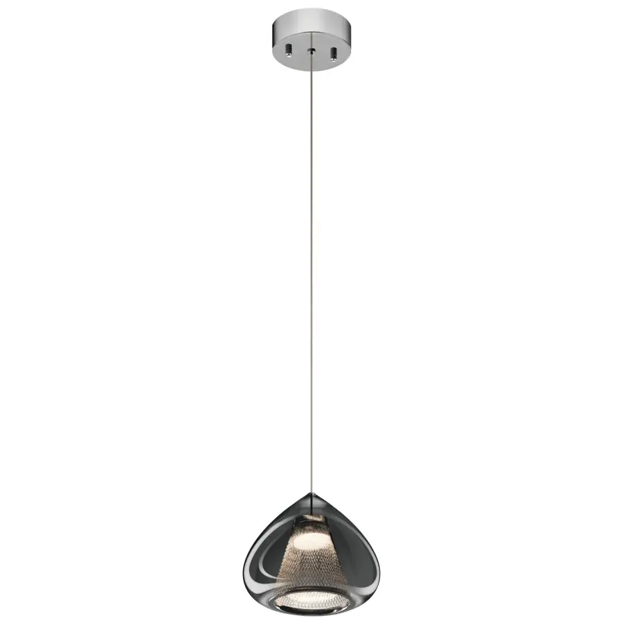 Zin LED Mini Pendant in Chrome