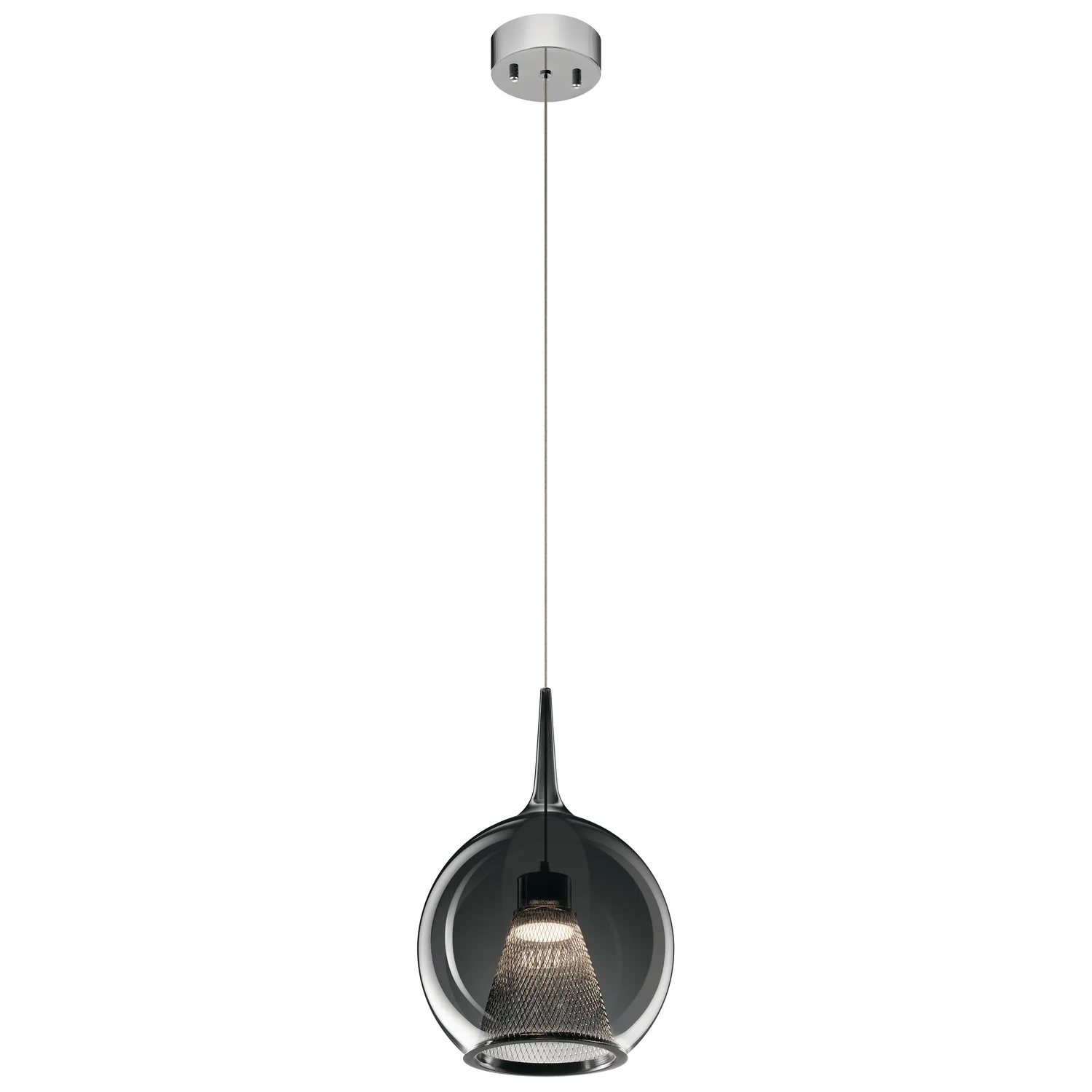 Zin LED Pendant in Chrome