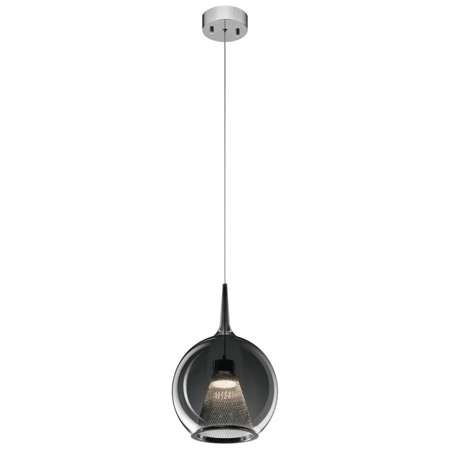 Zin LED Pendant in Chrome